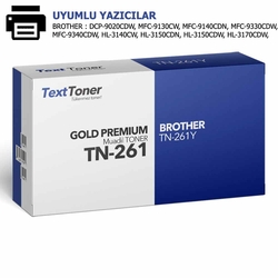 Brother TN-261Y Muadil Toner, Sarı - Brother