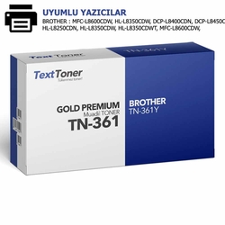 Brother TN-361Y Muadil Toner, Sarı - Brother