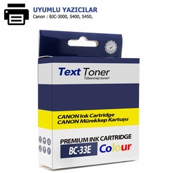 Canon BC-33E Muadil Kartuş, Üç Renk - Canon