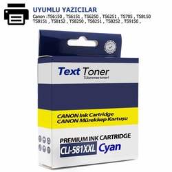 Canon CLI-581XXL Muadil Kartuş, Mavi - Canon