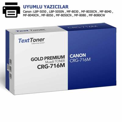CANON CRG-716M Muadil Toner, Kırmızı - 1