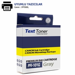 Canon PFI-101GY Muadil Kartuş, Gri - Canon