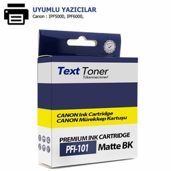 Canon PFI-101MBK Muadil Kartuş, Mat Siyah - Canon