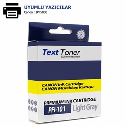 Canon PFI-101PGY Muadil Kartuş, Açık Gri - Canon