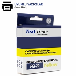 Canon PGI-29Y Muadil Kartuş, Sarı - Canon