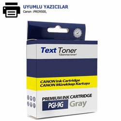 Canon PGI-9GY Muadil Kartuş, Gri - Canon