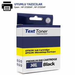 Epson 34XL-C13T34714010 Muadil Kartuş, Siyah - Epson