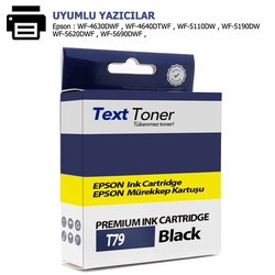 Epson T79-C13T79014010 Muadil Kartuş, Siyah - Epson