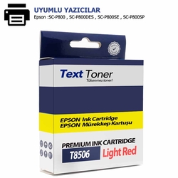 Epson T8506-C13T850600 Muadil Kartuş, Açık Kırmızı - Epson
