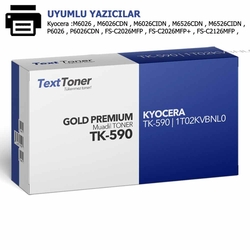 Kyocera TK-590 | 1T02KVBNL0 Muadil Toner, Kırmızı - Kyocera