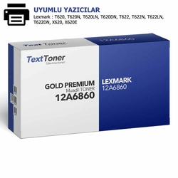 LEXMARK 12A6860-X620 Muadil Toner, Siyah - LEXMARK