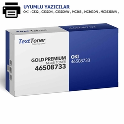 OKI 46508733-MC363 Muadil Toner, Sarı - OKI