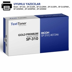 Ricoh SP-310 | 407246 Muadil Toner, Siyah - Ricoh